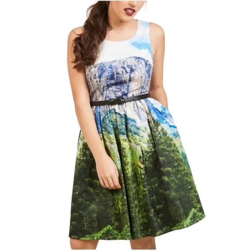 Modcloth Alpine Festive Frondescence Dress 1X